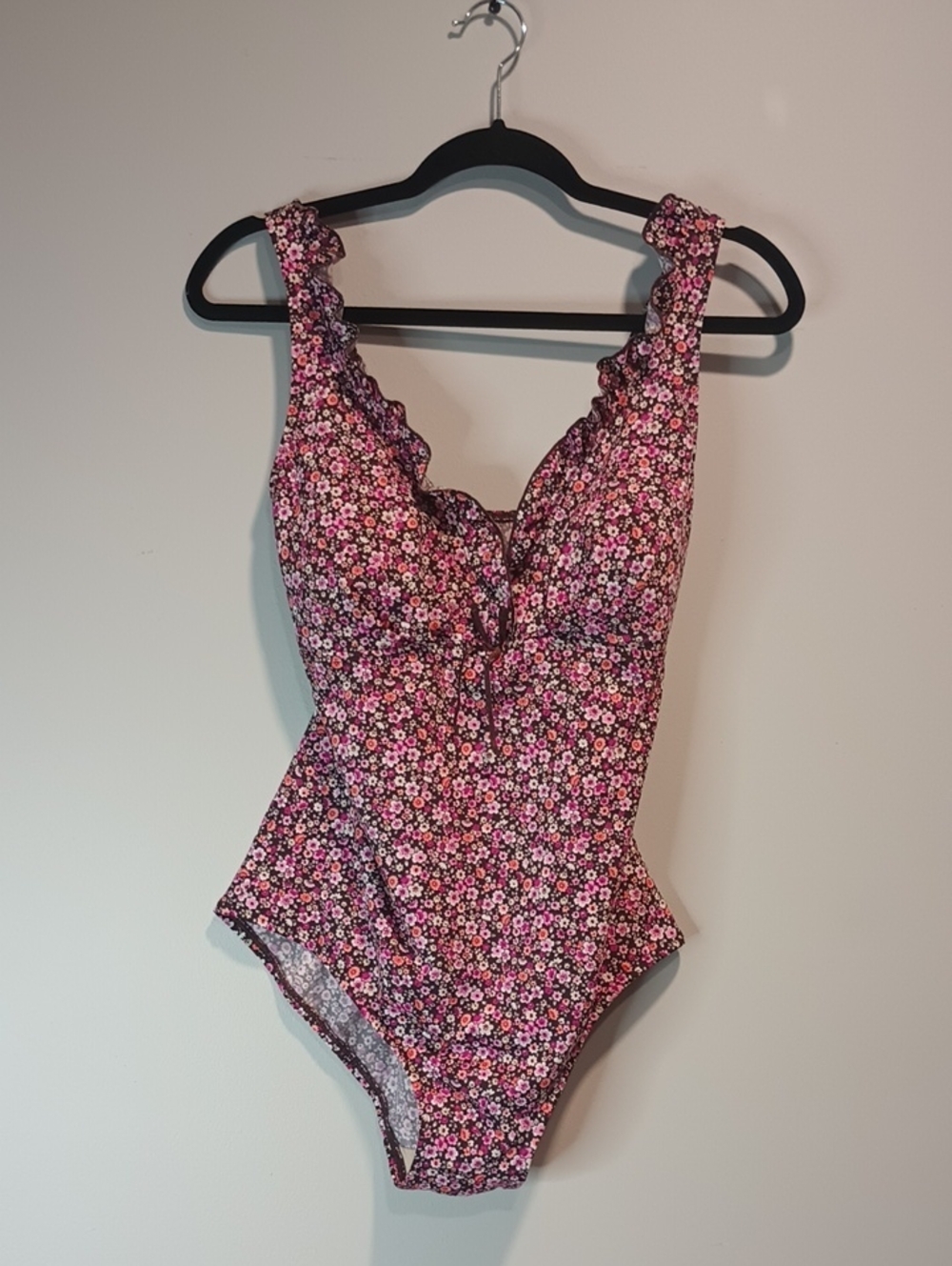 Gabar Swimsuit One Piece Brown And Pink - Beautiful! Size 14. No Under wire -